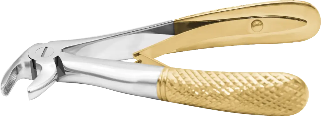 Klein lower incisors & Canine - Individual - Gold Plated - Paediatric