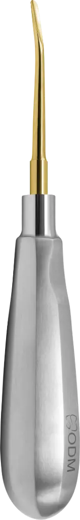 Root Elevator Luxator  5mm Slightly Curved  Outward - Gold plated - Adult