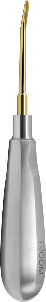 Root Elevator Luxator  3mm Slightly Curved Inward - Gold plated - Adult