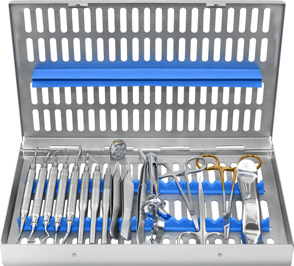 Dental Sterilizing Cassettes Large 20pcs Tray