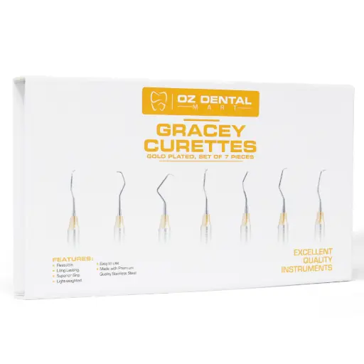 Gracey curettes Kit - Premium Gold Plated - Adult